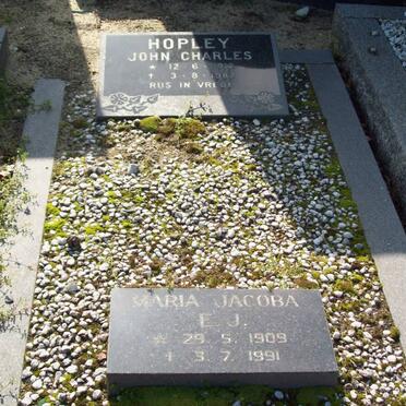 HOPLEY John Charles 1912-1982 &amp; Maria Jacoba E.J. 1909-1991