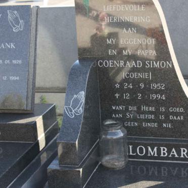 LOMBARD Coenraad Simon 1952-1994