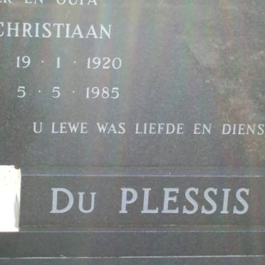 PLESSIS Christiaan , du 1920-1985