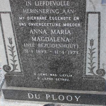 PLOOY Anna Maria Magdalena, du BEZUIDENHOUT 1899-1973