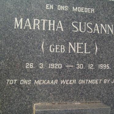 POTGIETER Martha Susanna nee NEL 1920-1995