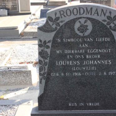 ROODMAN Lourens Johannes 1916-1973