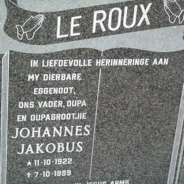 ROUX Johannes Jakobus, le 1922-1999