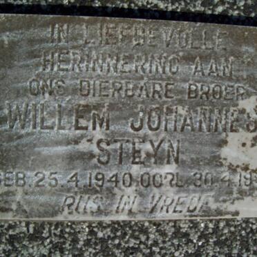 STEYN Willem Johannes 1940-19?0