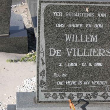 VILLIERS Willem, de 1929-1980