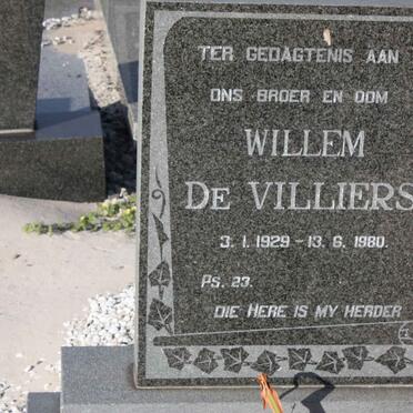VILLIERS Willem, de 1929-1980