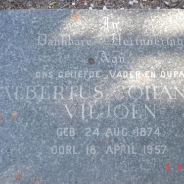 VILJOEN Albertus Johannes 1874-1957
