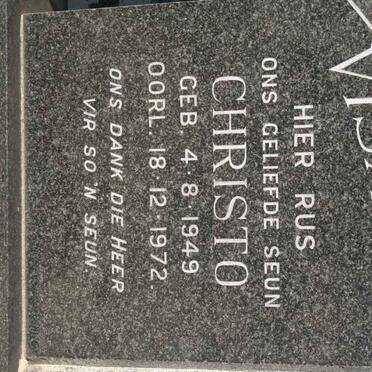 VISAGIE Christo 1949-1972