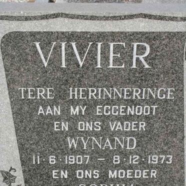 VIVIER Wynand 1907-1973 &amp; Sophia 1921-1997