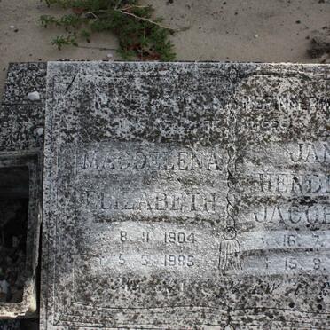 ZYL Jan Hendrik Jacobus, van 1906-1985 &amp; Magdalena Elizabeth 1904-1985