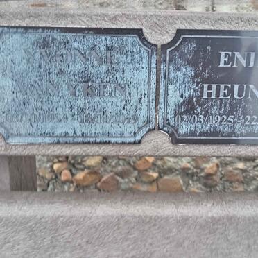 YKEN Yvonne, van 1954-2019 :: HEUNIS Enid 1925-2018