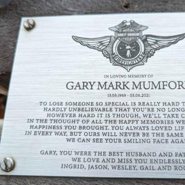 MUMFORD Gary Mark 1969-2021