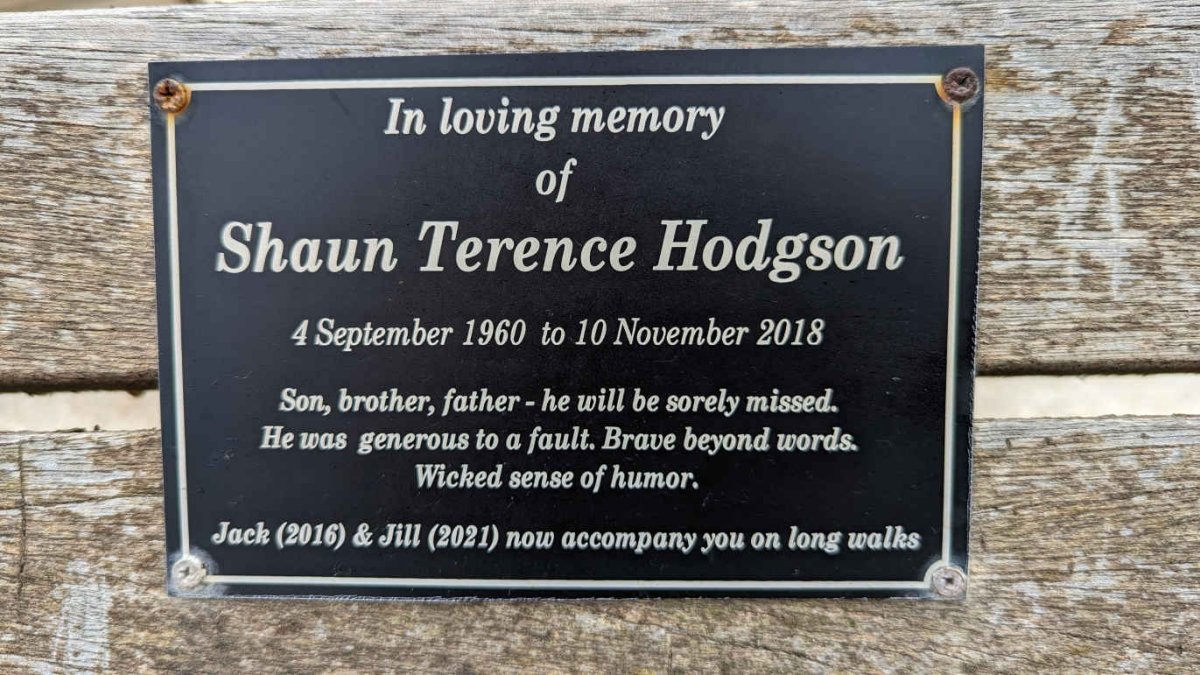 HODGSON Shaun Terence 1960-2018 :: ? Jack -2016 & Jill -2021