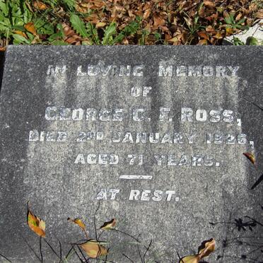 ROSS George C.F. -1926
