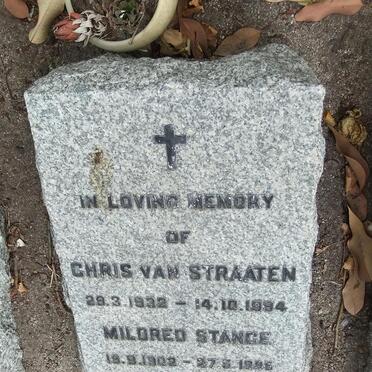 STRAATEN Chris, van 1932-1994 :: STANGE Mildred 1902-1995