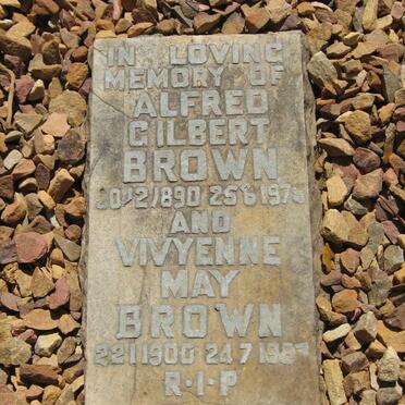 BROWN Alfred Gilbert 1890-1975 &amp; Vivyenne May 1900-198?