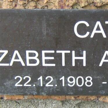 CATO Elizabeth Armstrong 1908-1996