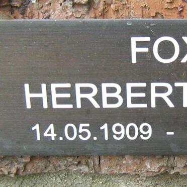 FOX Herbert John 1909-1991