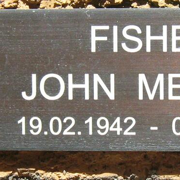 FISHER John Mervyn 1942-2004