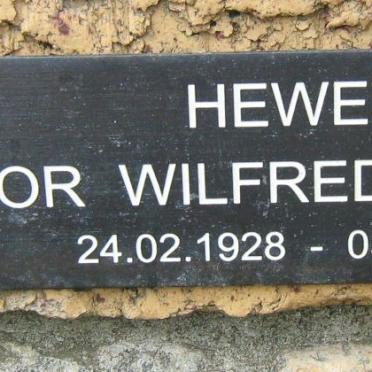 HEWETT Trevor Wilfred Brownlow 1928-2008
