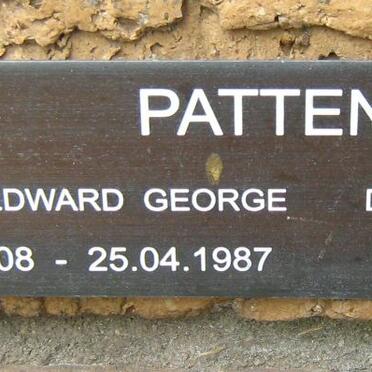 PATTENDEN Arthur Edward George 1908-1987 &amp; Dulcie Margaret Hutton 1913-1990