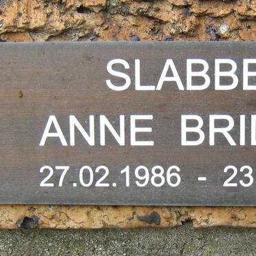SLABBER Anne Bridget 1986-1989