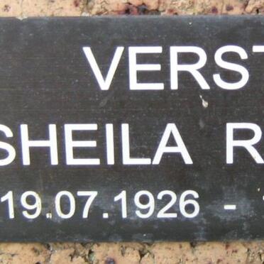 VERSTER Sheila Rintoul 1926-1996