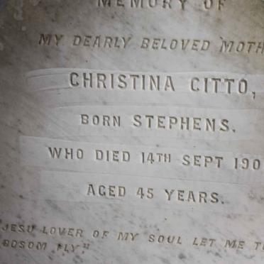 CITTO Christina nee STEPHENS -1901