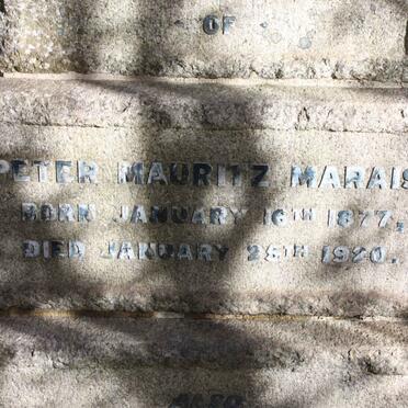 MARAIS Peter Mauritz 1877-1920