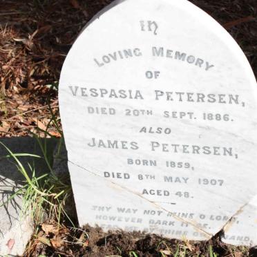 PETERSEN Vespasia -1886 :: PETERSEN James 1859-1907
