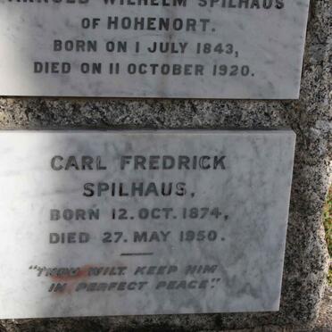 SPILHAUS Carl Fredrick 1874-1950