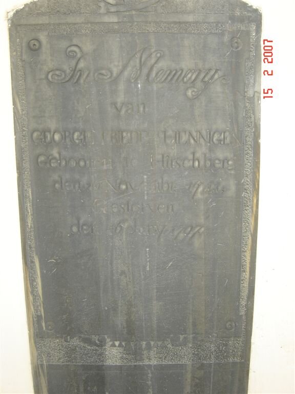 HENNIGEN George Friedrich 1746-1797