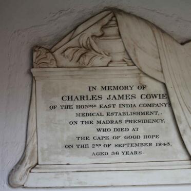 COWIE Charles James -1843