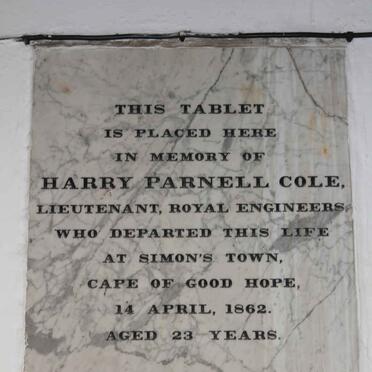 COLE Harry Parnell -1862