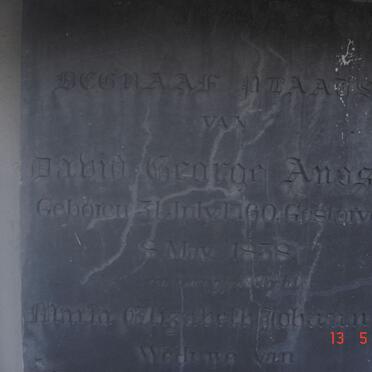 ANOSI David George 1760-1838 :: VAN LIER Maria Elizabeth Johanna 1790-1868