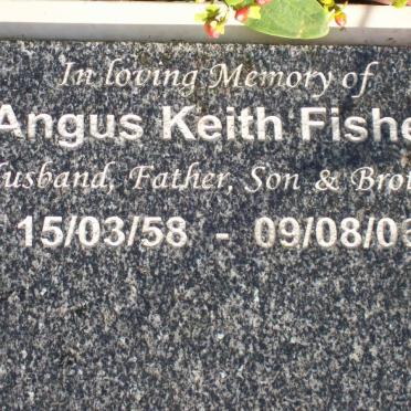 FISHER Angus Keith 1958-2006