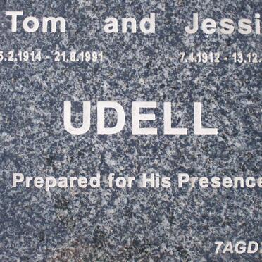 UDELL Tom 1914-1991 &amp; Jessie 1912-2004