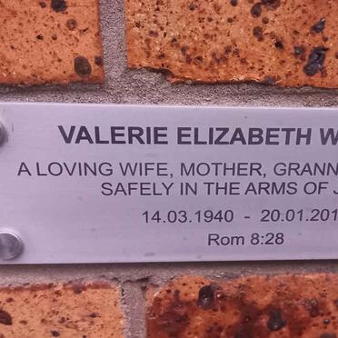 WILLIAMS Valerie Elizabeth 1940-2015