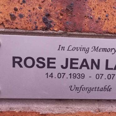 LAMUDE Rose Jean 1939-2012