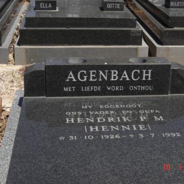 AGENBACH Hendrik P.M. 1926-1992
