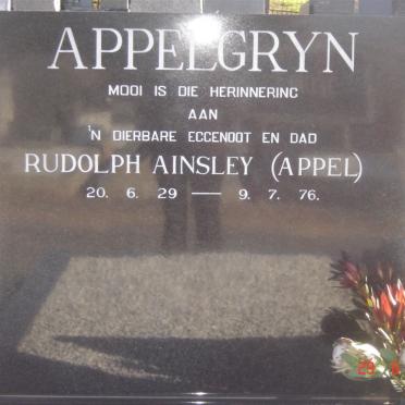 APPELGRYN Rudolph Ainsley 1929-1976