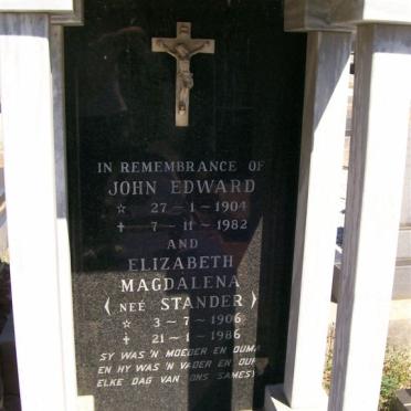 ASPELING John Edward 1904-1982 &amp; Elizabeth Magdalena STANDER 1906-1986