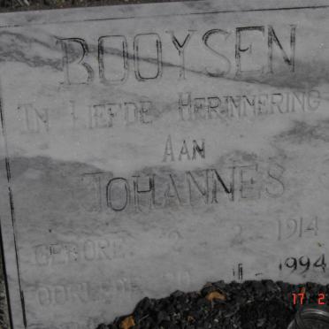 BOOYSEN Johannes 1914-1994