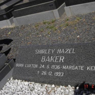 BAKER Shirley Hazel 1936-1993