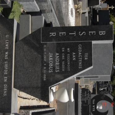 BESTER Andries Jakobus 1937-1986