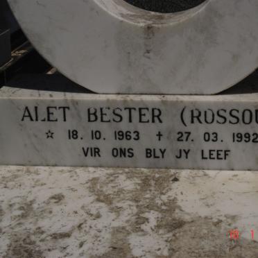 BESTER Alet nee ROSSOUW 1963-1992