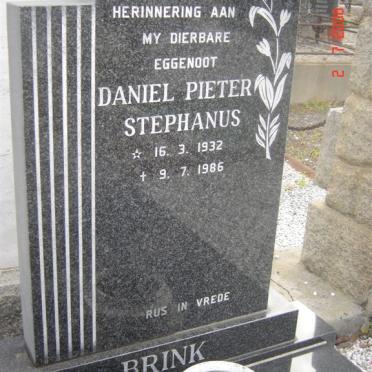 BRINK Daniel Petrus Stephanus 1932-1986