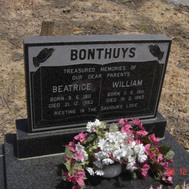 BONTHUYS William 1911-1983 &amp; Beatrice 1911-1982