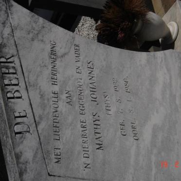 BEER Mathys Johannes, de 1932-1980