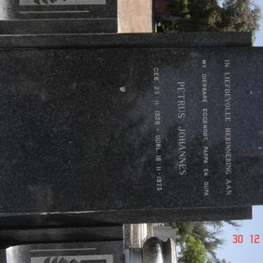 BRINK Petrus Johannes 1929-1973